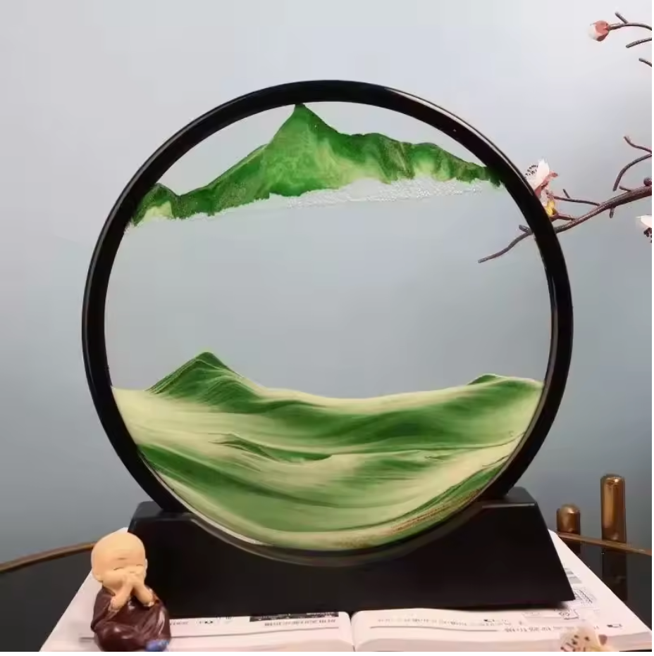 3D Moving Sand Art Picture – Deep Sea Sandscape Hourglass