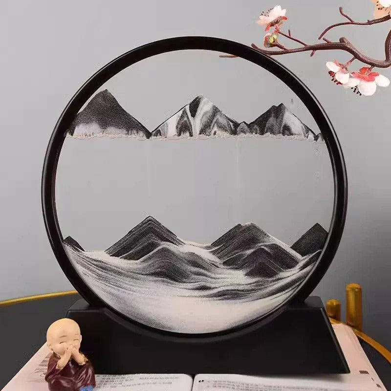 3D Moving Sand Art Picture – Deep Sea Sandscape Hourglass