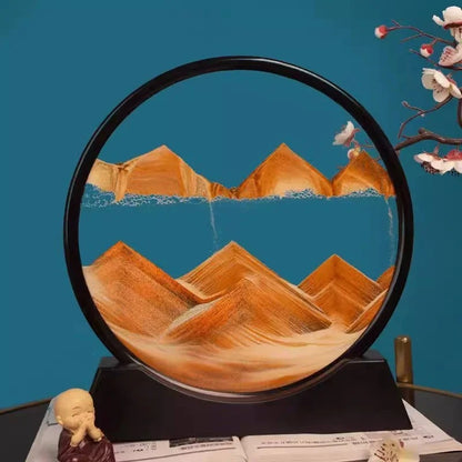 3D Moving Sand Art Picture – Deep Sea Sandscape Hourglass