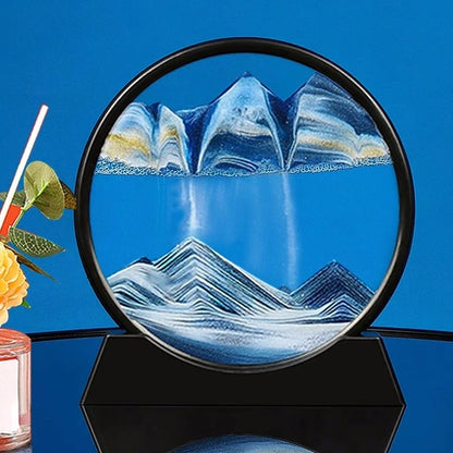 3D Moving Sand Art Picture – Deep Sea Sandscape Hourglass