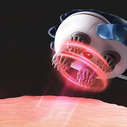 Electric Scalp Head Massager Red Light Therapy Antistress Relax Body Massage Remove Muscle Tension